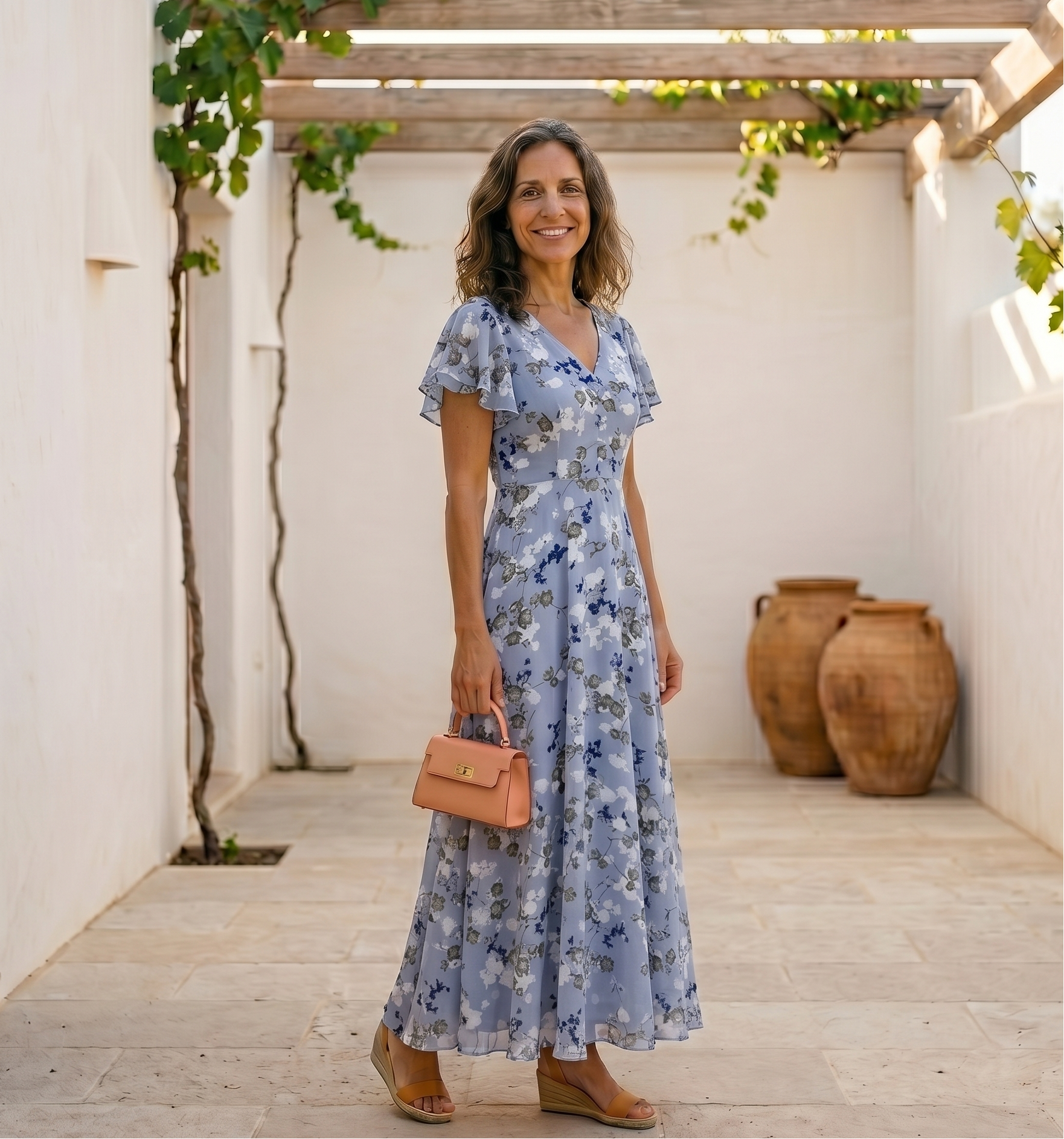 Martina | Vestido Elegante con Estampado Floral