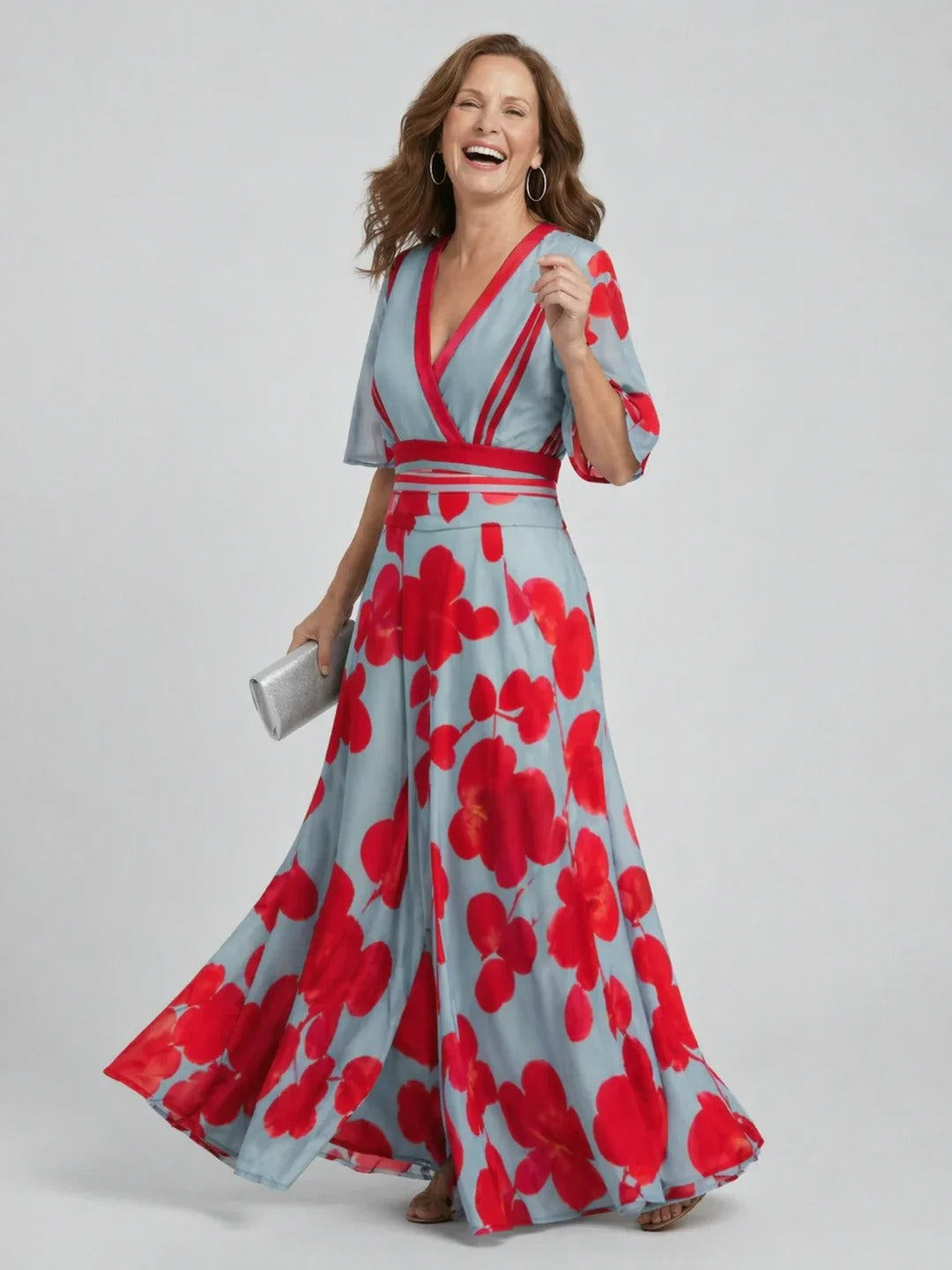 Valentina | Vestido Maxi Halter Floral