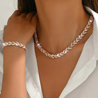 Amelia | Conjunto Aura (Incluye collar y pulsera a juego)